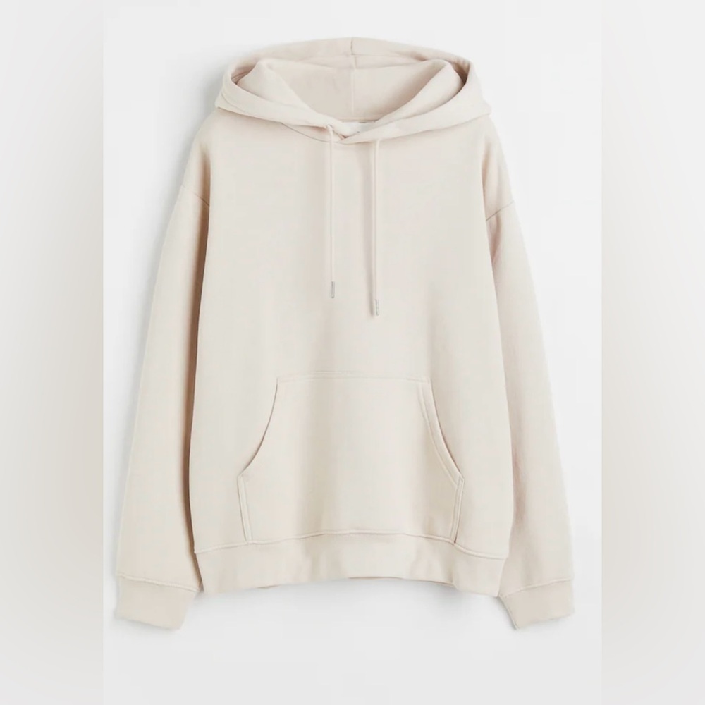 H&M Men's Beige Hoodie Sweater size XL